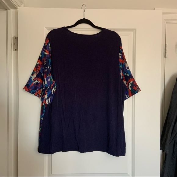 18 Long Tall Sally T-Shirt Multicolour Ikat - Picture 5 of 7